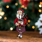 MacIntyre of Glenorchy Modern Clan Badge Tartan Wood Acrylic Ornament Santa Personalized