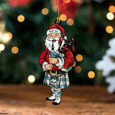 MacRae of Conchra Ancient Clan Badge Tartan Wood Acrylic Ornament Santa Personalized