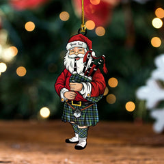 Dyce Ancient Clan Badge Tartan Wood Acrylic Ornament Santa Personalized